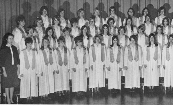Glee Club Members directed by Sr. Ann
(left side of picture)