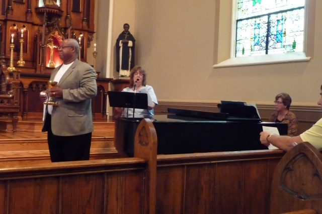 Mass: Lector and Euchoristic Minister - Jimmie Moore; Cantor - Jenni Righi; Pianist - Mary Cay Lammers Hahn