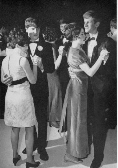 Couples dancing at Prom, Eugenia Flores (far left)